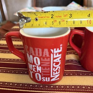 Lote de Tazas Nescafe Clásicas y con Tapa - imagen 5