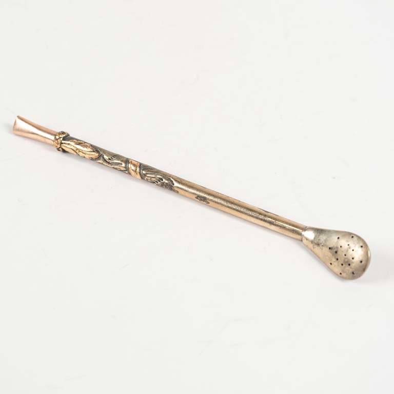 Lote siguiente: Bombilla platería criolla - Medidas: 21cm