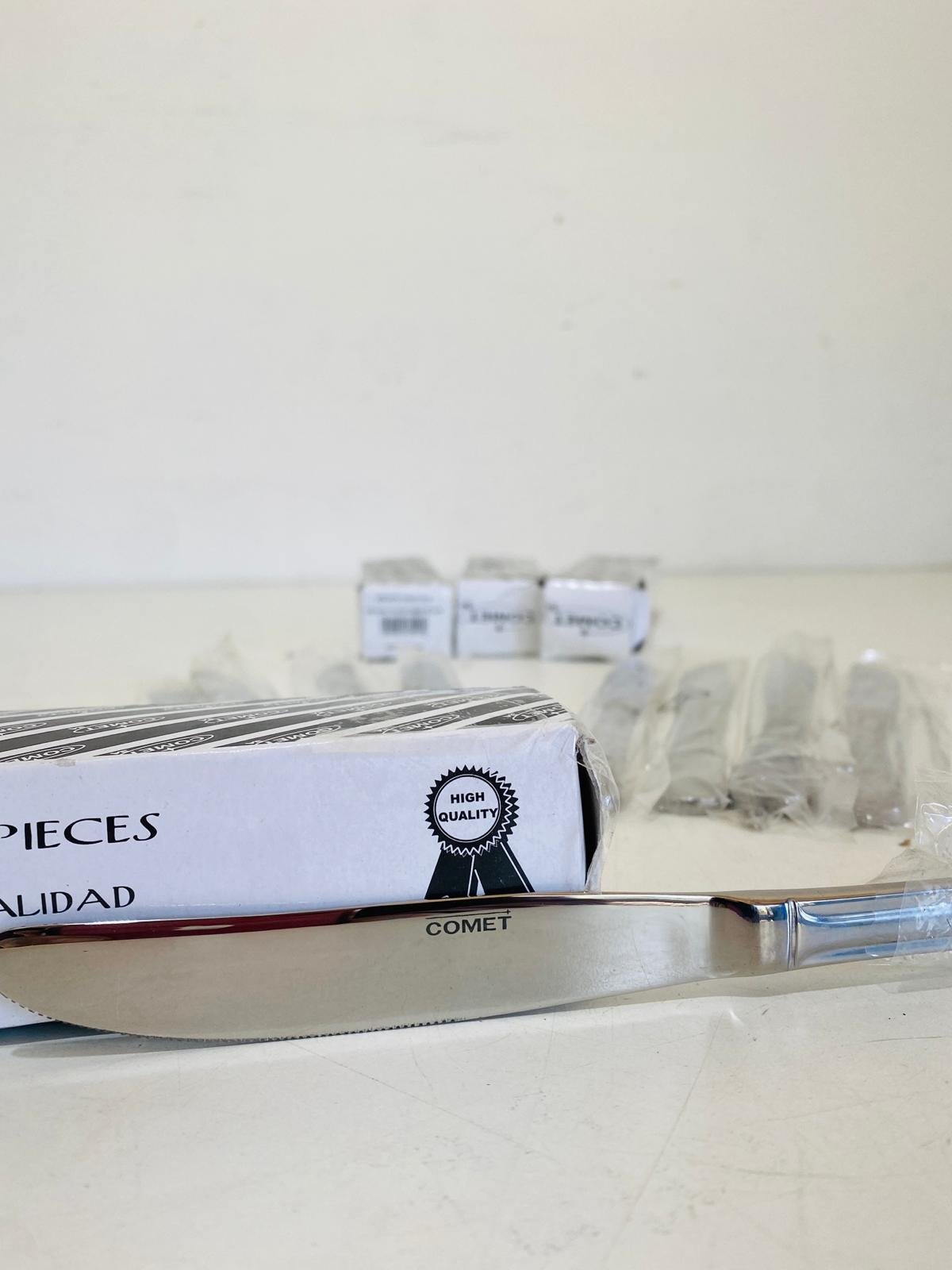Item lote-x5-cajas-de-cuchillos-en-acero-inoxidable-comet-x12-unidades-6 - Image 1