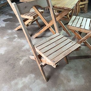 Juego de Mesa Plegable de Madera con 4 Sillas - imagen 4