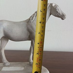 Escultura Ecuestre de Caballo Estilo Siglo XIX - Base Ovalada - imagen 7