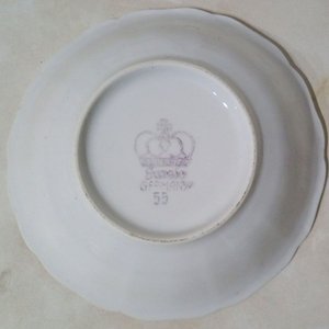 Platillo de Porcelana Kuno Steinmann con Flores Rosas y Azules - imagen 3