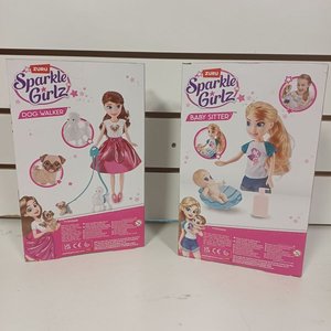 Set de Muñeca Sparkle Girlz Niñera o Paseadora de Perros con Accesorios - imagen 7