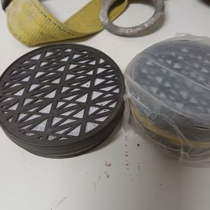Arnés de Obra, Máscara con Filtros y Esponjas de Aluminio Manlac - imagen 3
