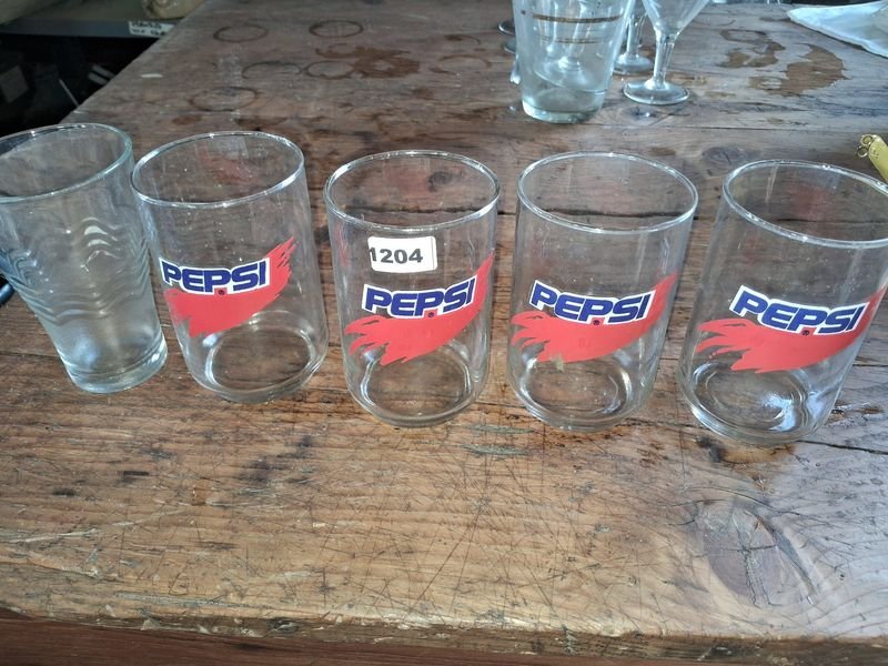 Lotes de vasos de vidrio Pepsi - imagen 4