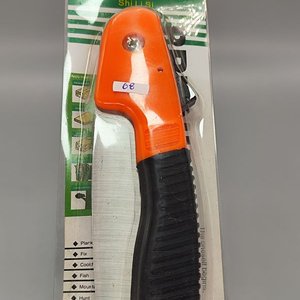 Serrucho de Poda Plegable Tipo Navaja con Mango Naranja y Negro - imagen 2