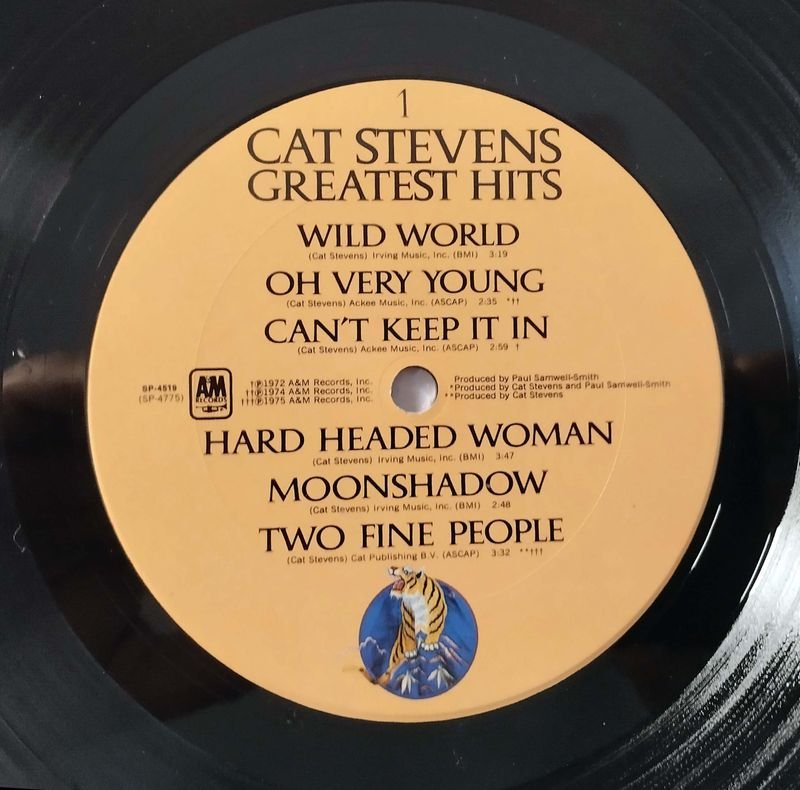 Vinilo de CAT STEVENS: 'Greatest Hits' Importado USA, Año 1983 - imagen 4