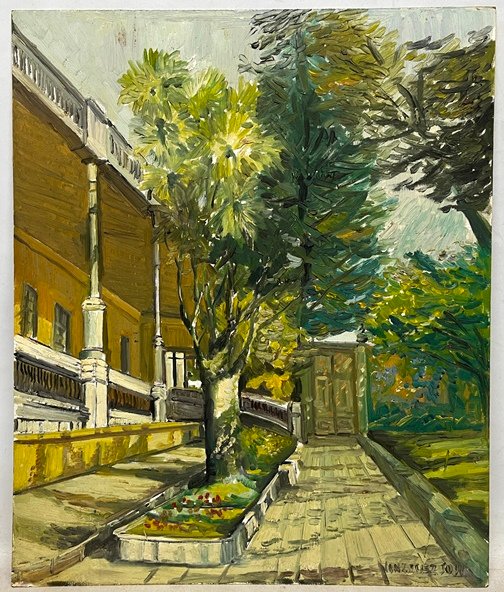 Pintura de Patio de Mario Gonzalez Sosa