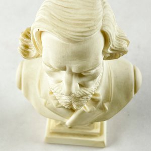 Busto de Giuseppe Verdi en Alabastro, 12 cm - imagen 2