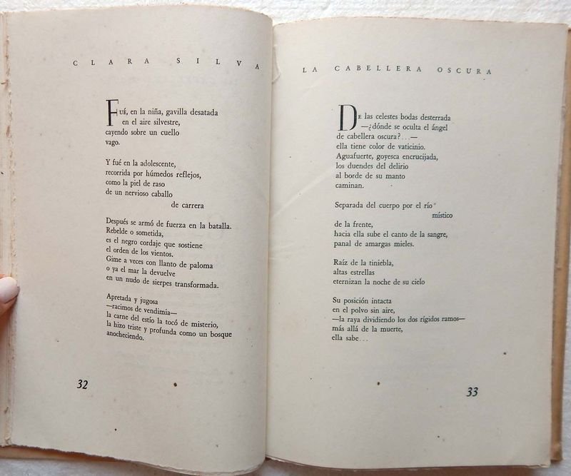 Libro de Poesía La Cabellera Oscura de Clara Silva - imagen 6