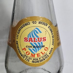 Dos Botellas Antiguas Salus Pomelo y Naranja - imagen 5