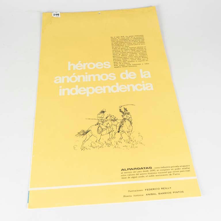Lote siguiente: Almanaque de Alpargatas de 1973 con ilustraciones de Federico Reilly completo.