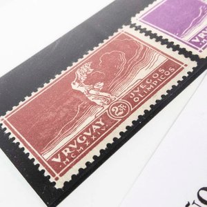 3 Sellos Uruguay 1924 Juegos Olímpicos N° 281, 282, 283 - imagen 2