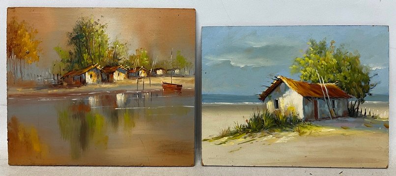 Lote anterior: Pinturas de Omar Suarez "Ranchos"