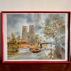 Dos Cuadros Decorativos: Paisaje de Venecia y Bouquet de Flores - imagen 3