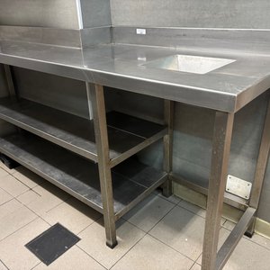Lote anterior: Mesada de Acero Inoxidable con Doble Estante y Perforación