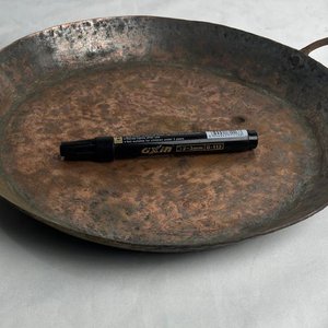 Paellera Antigua de Cobre con Baño Desgastado - imagen 6