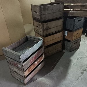 Lote de 12 Cajones de Madera Rústicos para Almacenamiento o Decoración - imagen 10