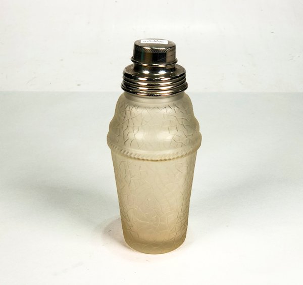 Coctelera Vintage Hialina Craquelada con Punta Metálica - 23 cm - imagen 1