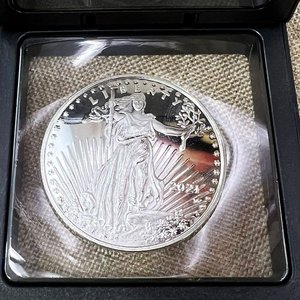Medalla Colección Walking Liberty con Bandera USA en Estuche - imagen 3