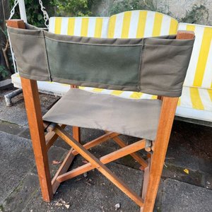 Silla Plegable de Director en Madera y Lona Verde - imagen 4