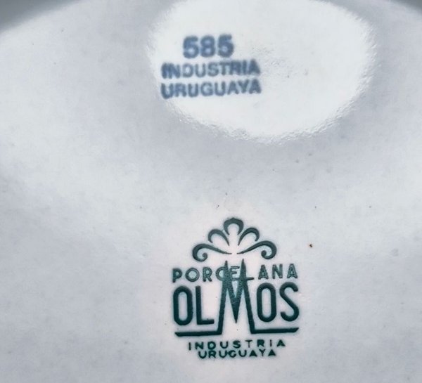 Platos de Porcelana Olmos con Borde Dorado - imagen 3