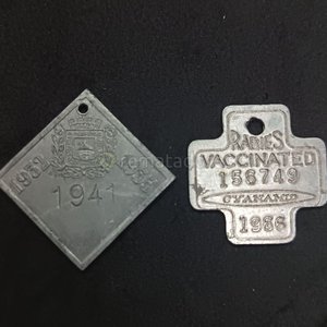 Lote de Monedas Extranjeras y Placas de Identificación - imagen 2