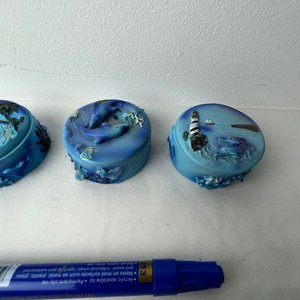 Set de 3 Alhajeros de Cerámica con Diseño Marino - imagen 5