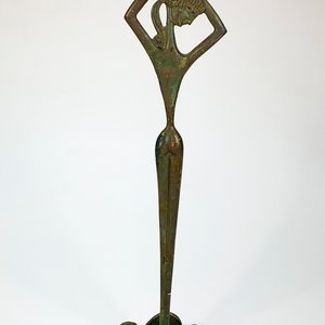 Escultura Art Decó Afrodita Dama con Dorso Desnudo - 38 cm - imagen 4