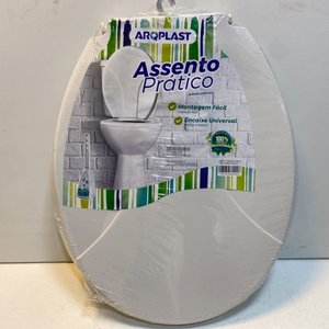 Tapa y Asiento para Inodoro Blanco Aroquplast y Duchador de Mano Negro - imagen 4