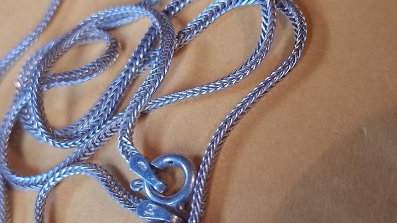 Cadena de plata con anillo - imagen 3