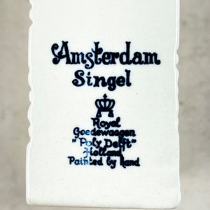 Figura Casa Holandesa de Porcelana Royal Delft "Amsterdam Singel" - imagen 3
