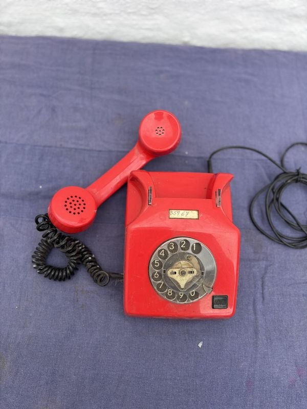 Teléfono Vintage ANTEL Rojo - imagen 1