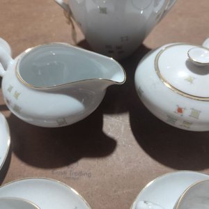 Juego de Café Porcelana KPM Krister Alemania - imagen 2