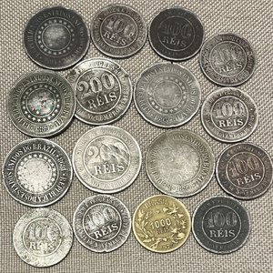 Lote de Monedas de Brasil, la Mayoría del Siglo XIX - imagen 2