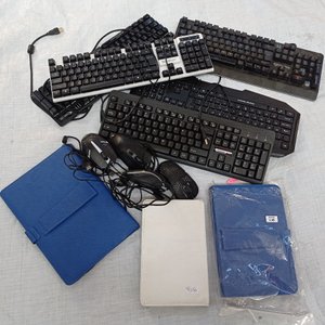 Lote anterior: Diez piezas: 5 teclados para PC + 4 mouses + 3 fundas para tablet