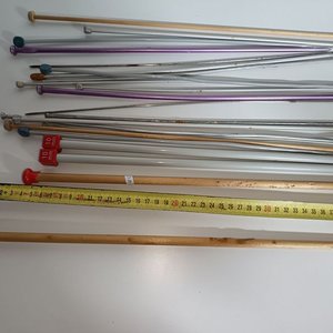 Juego de Agujas de Tejer de Madera y Metal - imagen 2