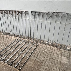 3 Tramos de Reja de Hierro Forjado Grises - imagen 5
