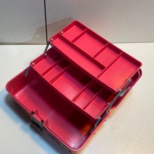 Valija Organizadora Plástica Rosada con 2 Bandejas y Compartimentos - imagen 6