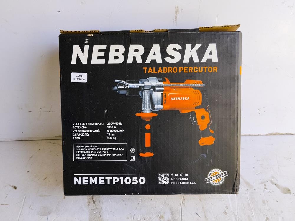 Taladro Percutor Eléctrico Nebraska 1050W NT-1050 Nuevo en Valija