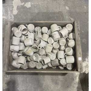 Lote de Tazas de Café de Cerámica Blanca - imagen 2