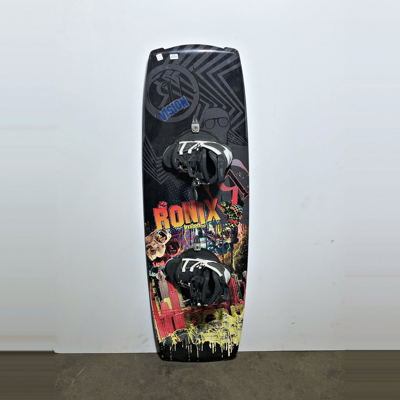 Tabla de Wakeboard Ronix Vision Negra con Botas