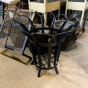 Fogonero "T" de Hierro Negro - Alto 60 cm, Diámetro 60 cm - imagen 2
