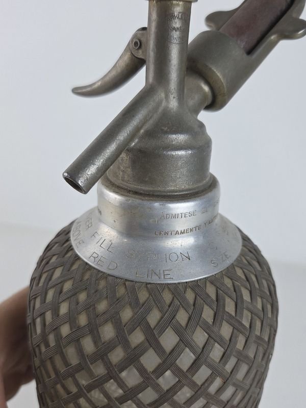 Antiguo Sifón Inglés con Malla Metálica - Venta en Subasta - imagen 6