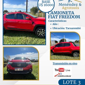 Camioneta Fiat Strada Freedom 2021 Roja - imagen 1