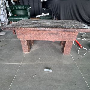 Mesa Rectangular Rústica de Lapacho Estilo Antiguo - imagen 9