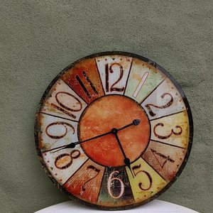 Reloj de Pared Vintage con Números Grandes - 57 cm Diámetro - imagen 2
