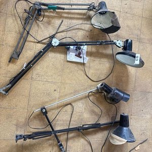 Lote de 4 Lámparas de Taller Articuladas - imagen 3