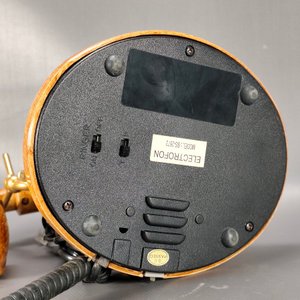 Teléfono Antiguo Electrofon Estilo Vintage Dorado y Marrón - imagen 9