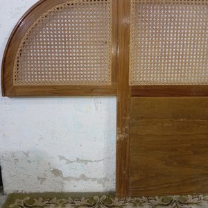 Respaldo de Cedro para Sommier de 2 Plazas con Detalles en Esterilla - imagen 4